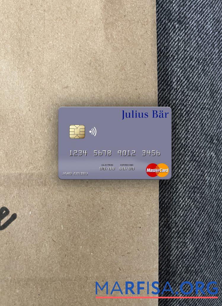 Printable Monaco Julius Bär & Co. AG Bank mastercard photolook front sample
